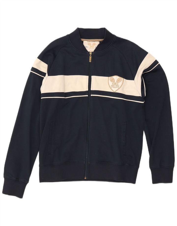 FILA Veste de Survêtement Homme Bleu Marine Moyen Polyester Colorblock