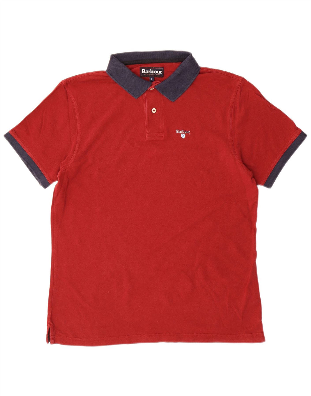 BARBOUR Polo Homme Grand Rouge Coton