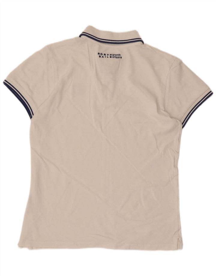 NORTH SAILS Polo Homme Petit Blanc Coton