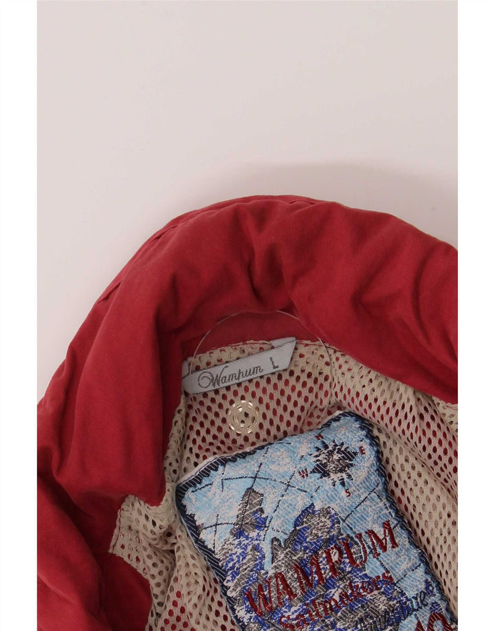 Wampum Veste utilitaire à capuche pour homme UK 40 Large Rouge Polyamide