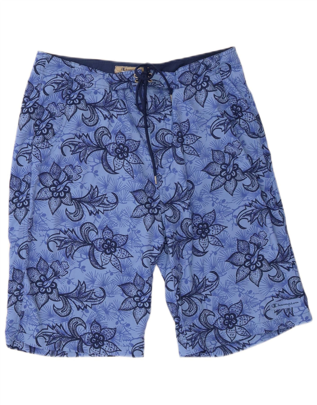 Champion Short de Bain Homme Large Bleu Floral Polyamide Beach