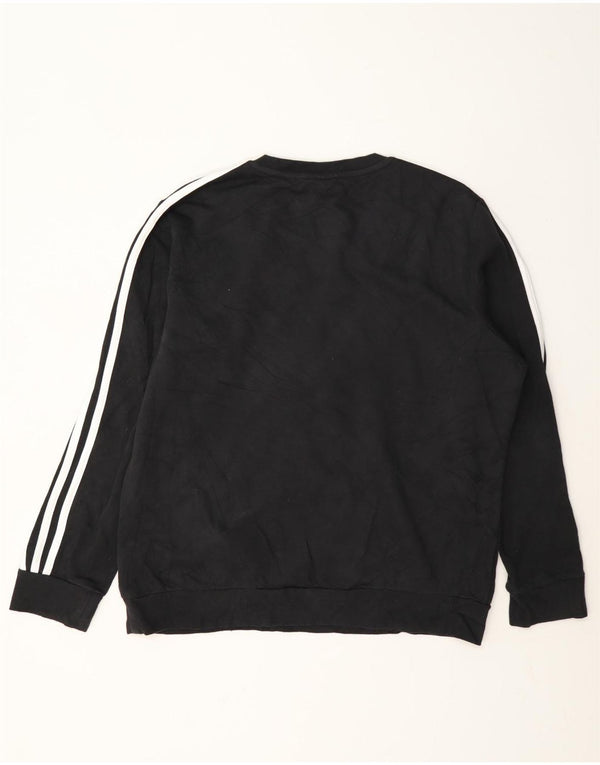 Adidas Sweat-shirt pour femme UK 20/22 XL Noir Coton
