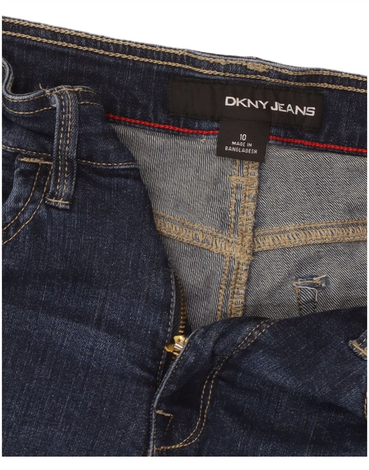 DKNY Short en jean pour femme US 10 Large W30 Bleu Coton