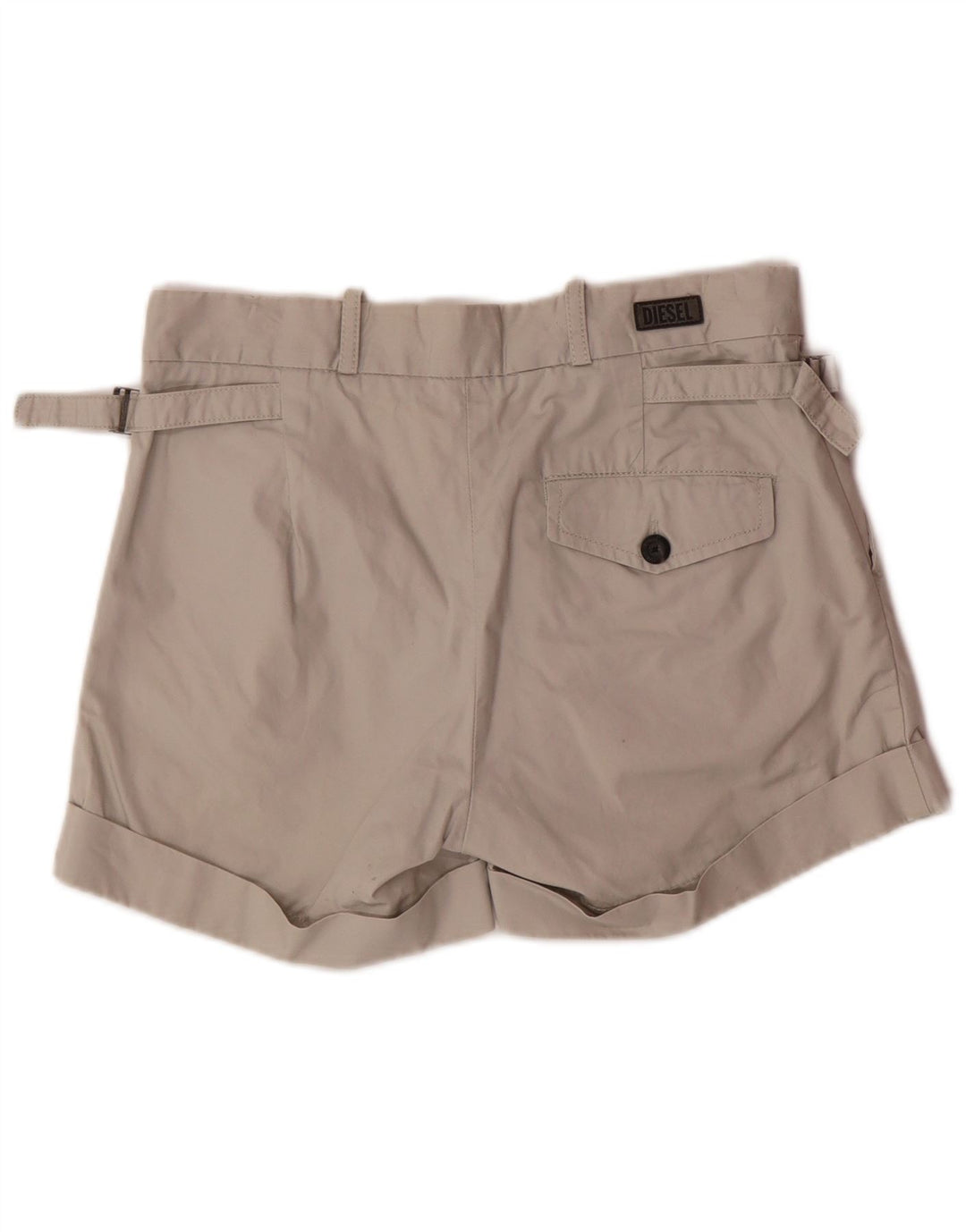DIESEL Short Chino Femme W27 Petit Gris Coton