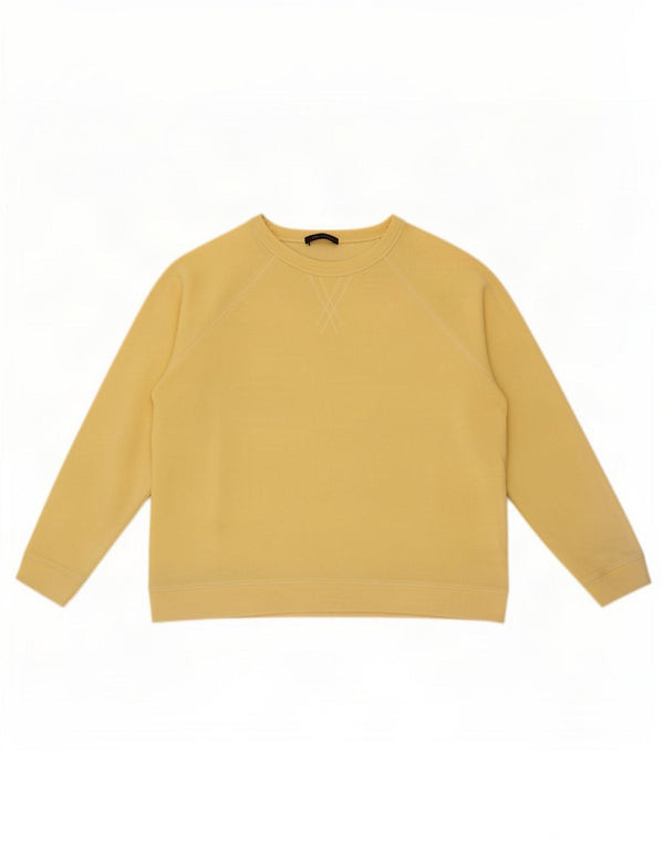 Marks & Spencer Sweat-shirt pour femme UK 18 XL Jaune Coton