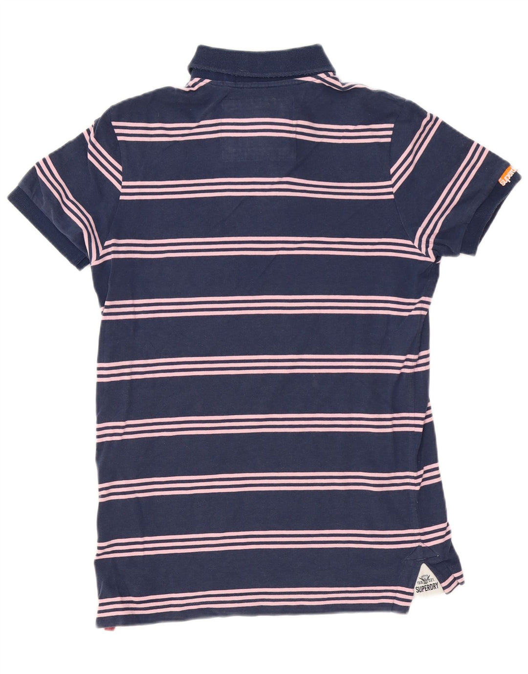 Superdry Polo Graphique Homme Bleu Marine Moyen Rayé Coton