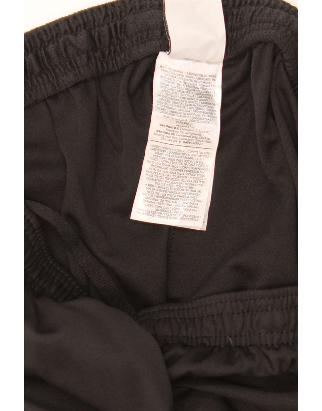 Nike Pantalon de survêtement Dri Fit pour homme Taille L en polyester color block noir