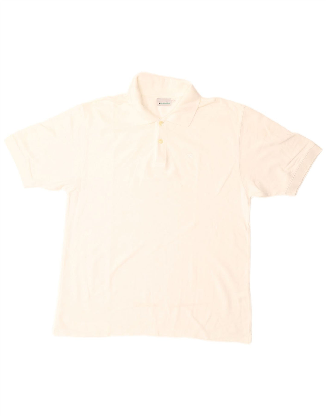 Diadora Polo Homme Grand Blanc Coton
