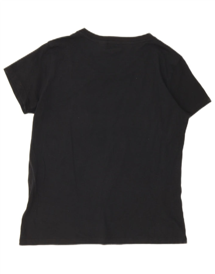 Levi's T-Shirt Graphique Femme UK 10 Small Noir