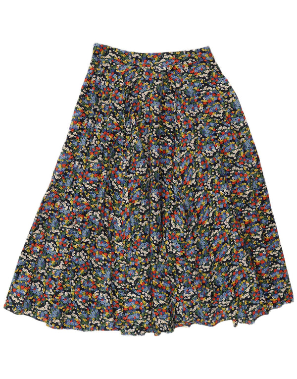 Jupe évasée Boden Femme UK 10 Small W29 Coton fleuri multicolore