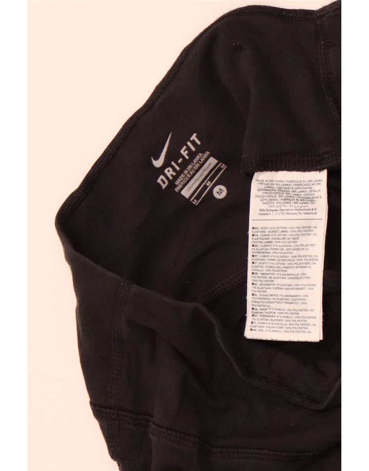 Nike Pantalon de survêtement Dri Fit pour femme UK 14 Coton noir moyen