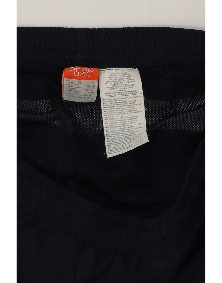 Short de bain Nike pour homme en polyester color block bleu marine moyen