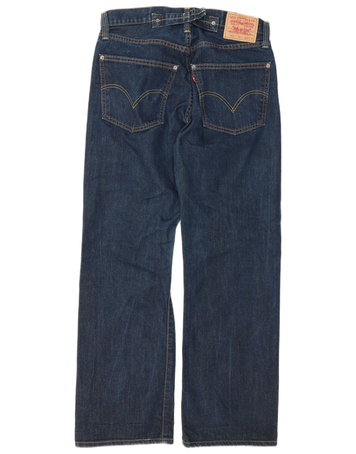 Levi's Jean évasé 542 Homme W32 L32 Bleu Marine Coton