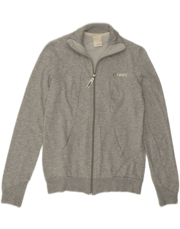 Freddy Veste de survêtement pour femme UK 10 Small Gris Coton