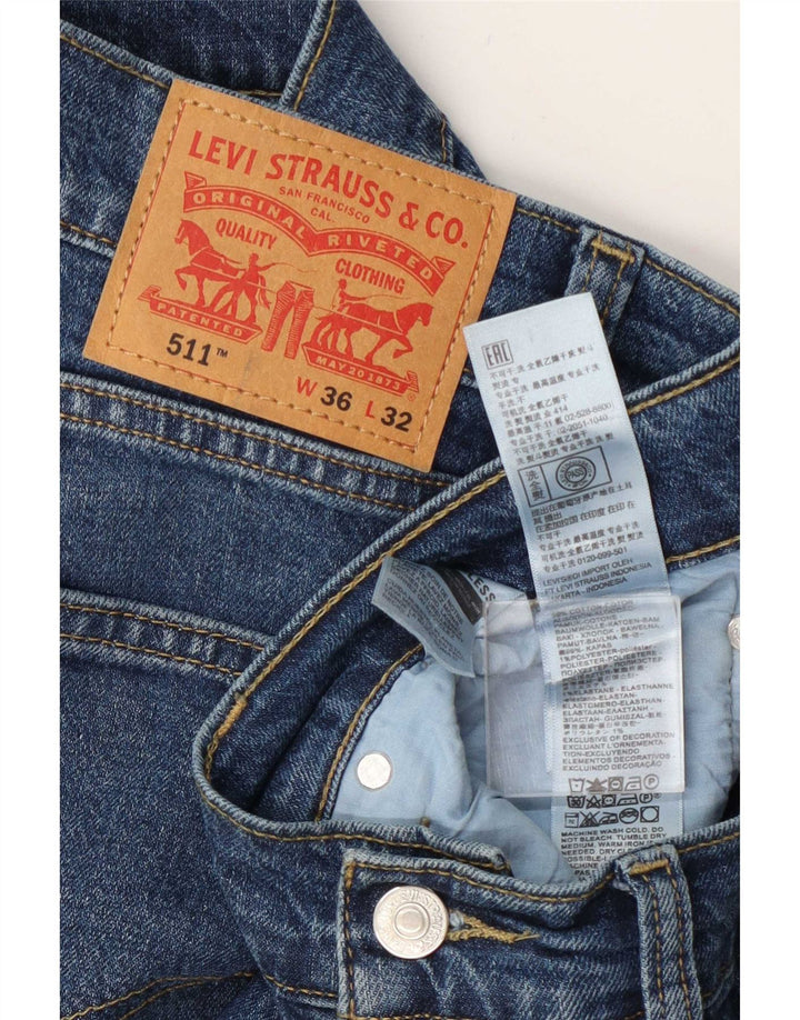 Levi's Jean Slim 511 Homme Bleu W36 L32 Coton