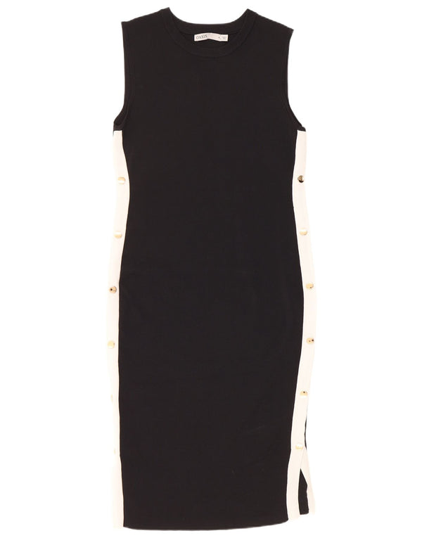 Oasis Robe moulante sans manches pour femme UK 42 Noir moyen Colourblock