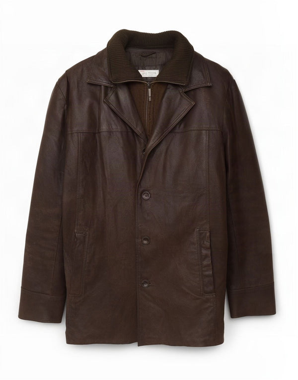 Bata Veste en cuir pour homme IT 54 2XL Marron