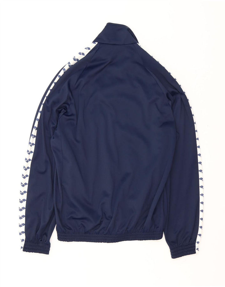 Arena Veste de Survêtement Graphique pour Homme Large Bleu Marine Colourblock