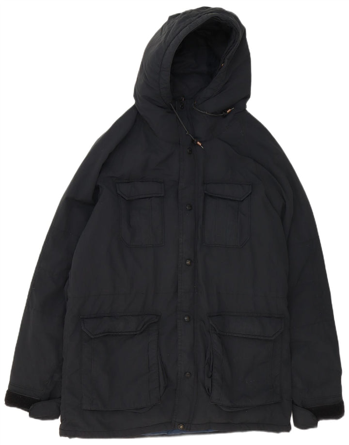 Levi's Veste Parka à Capuche Homme UK 38 Medium Noir Polyamide