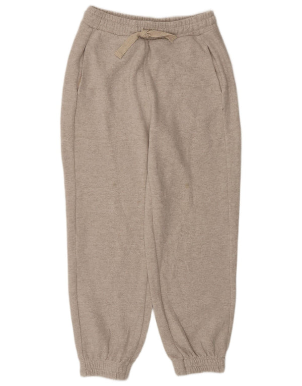 Zara Pantalon de survêtement coupe ample pour femme UK 8 Small Beige Polyester