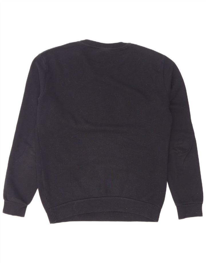 Zara Mens Graphic Sweatshirt Jumper Petit Bleu Marine Coton