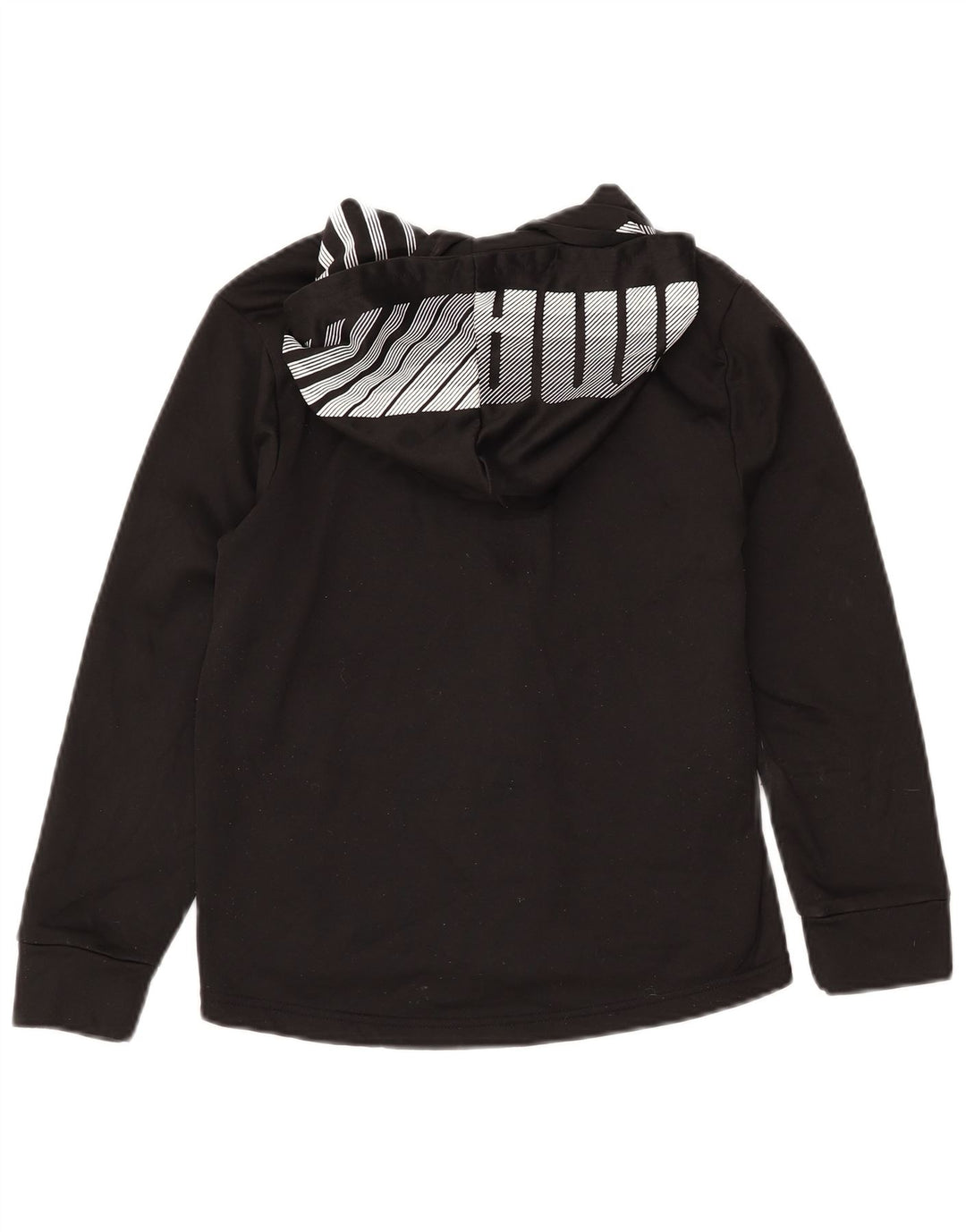PUMA Sweat à capuche graphique zippé pour garçon 10-11 ans Noir moyen Polyester