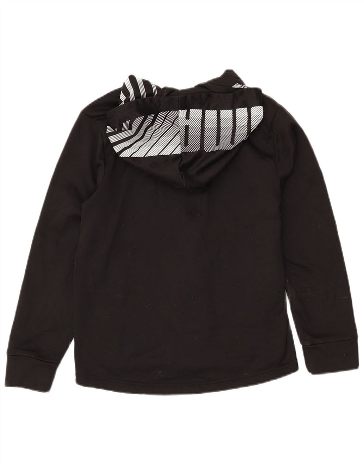 PUMA Sweat à capuche graphique zippé pour garçon 10-11 ans Noir moyen Polyester
