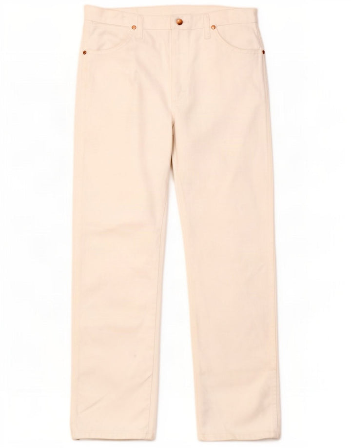 Wrangler Jean droit femme W35 L30 coton blanc