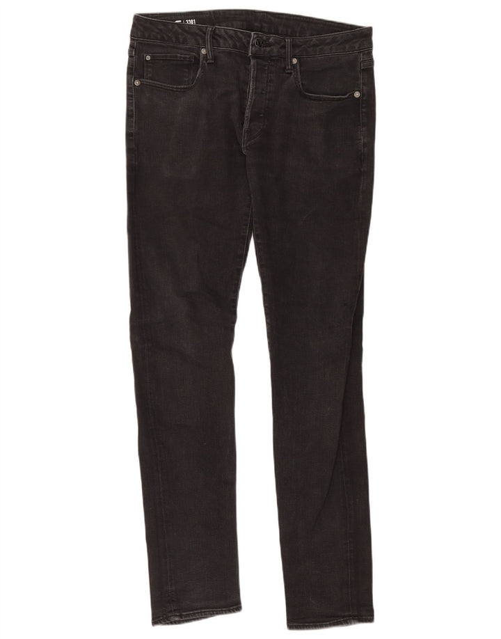 G-Star Jean Slim 3301 Homme W32 L34 Noir Coton