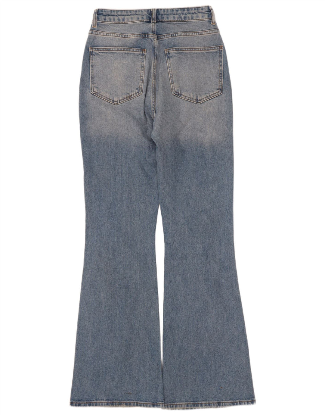 vintage Femmes Flared Jeans EU 36 Petit W25 L32 Coton Bleu