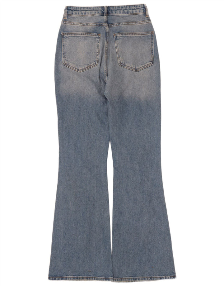 vintage Femmes Flared Jeans EU 36 Petit W25 L32 Coton Bleu