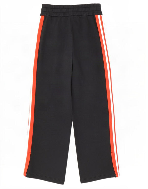 Adidas Womens Tracksuit Trousers UK 10 Small Black Colourblock Cotton