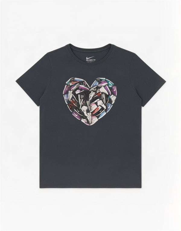 Nike T-shirt graphique pour femme UK 14 Large Gris