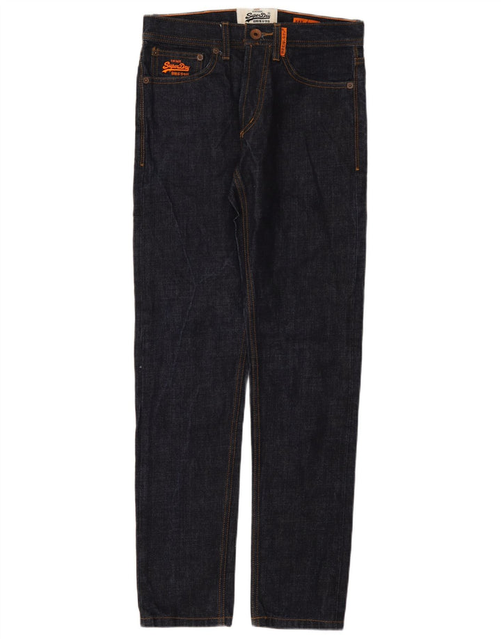 Superdry Jean Slim W28 L30 Bleu Marine Coton Homme