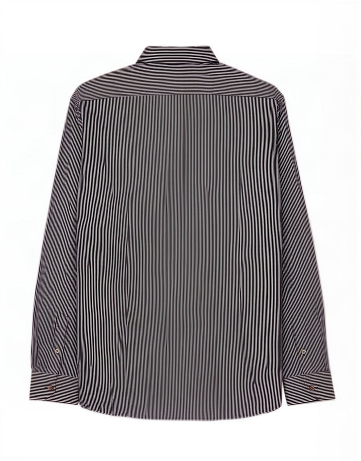 Ted Baker Chemise Homme Taille 4 Grande Rayure Bleu Marine
