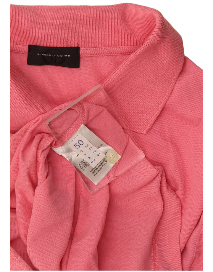 Sergio Tacchini Polo Homme IT 50 Coton Rose Moyen
