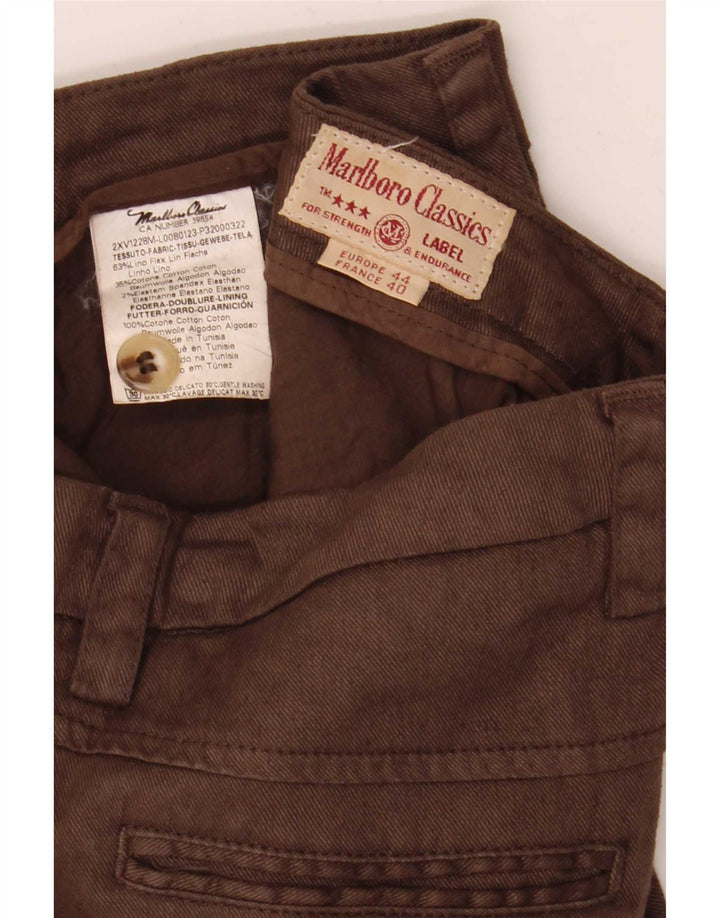 Marlboro Classics Pantalon court femme W30 L24 Lin marron