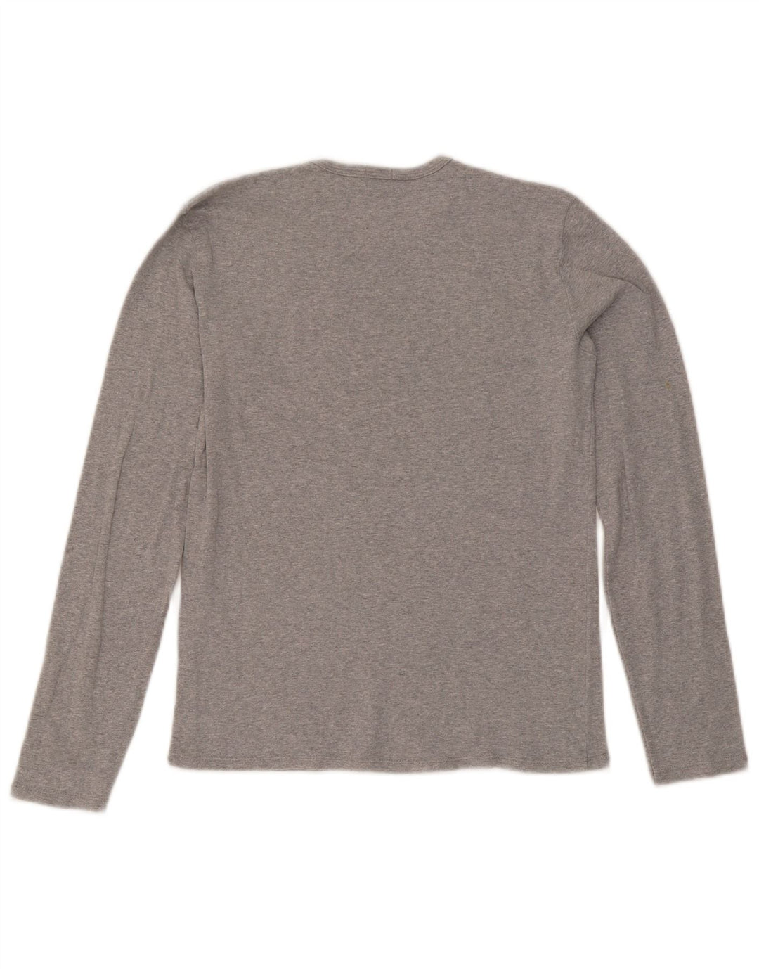 Benetton Haut graphique à manches longues pour femme UK 12 Gris moyen moucheté
