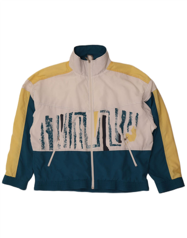 Triumph Veste de survêtement graphique pour homme UK 42 Large Bleu Colorblock