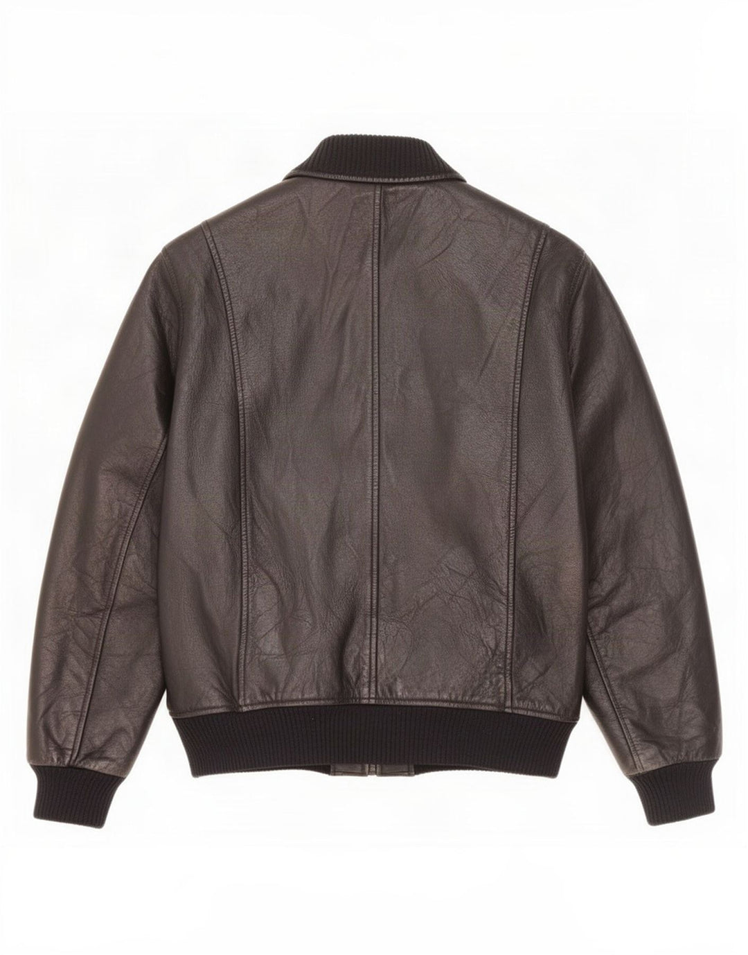 veste en cuir homme vintage UK 38 Noir Moyen