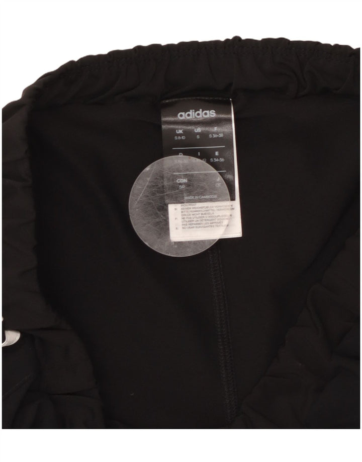 ADIDAS Short de sport Climalite pour femme UK 8/10 Petit Noir Polyester