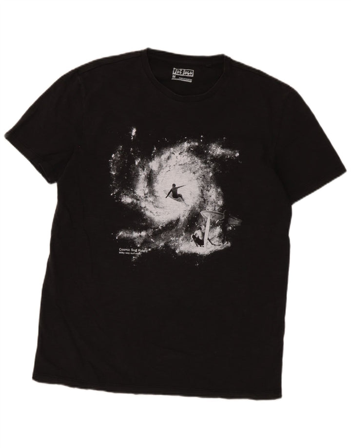 Fat Face T-Shirt Graphique Homme Noir Moyen Coton