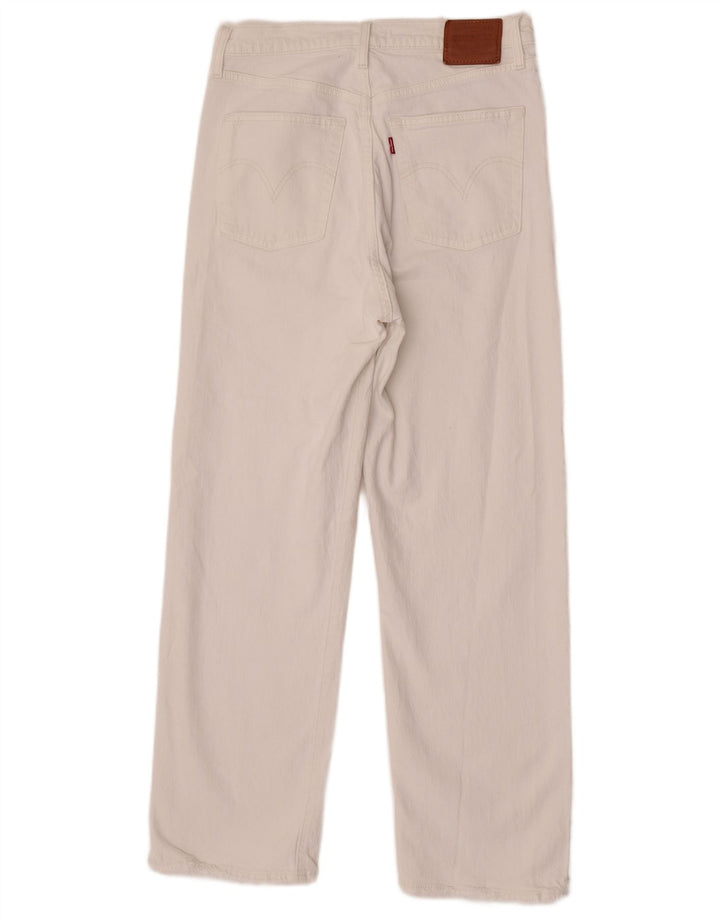Levi's Jean Droit Ribcage Femme W30 L29 Coton Blanc