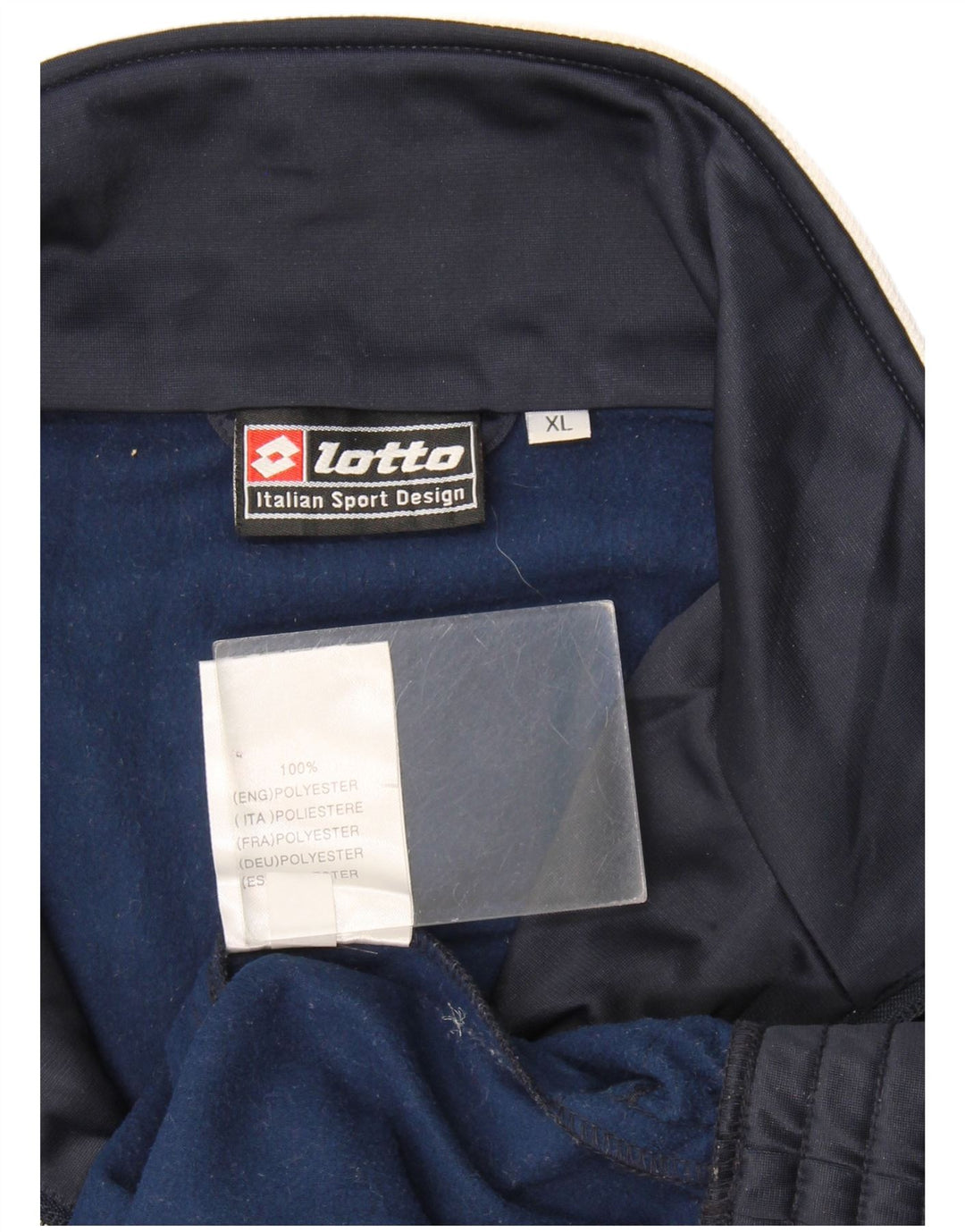 Lotto Veste de survêtement graphique pour homme XL Bleu marine Colorblock Polyester
