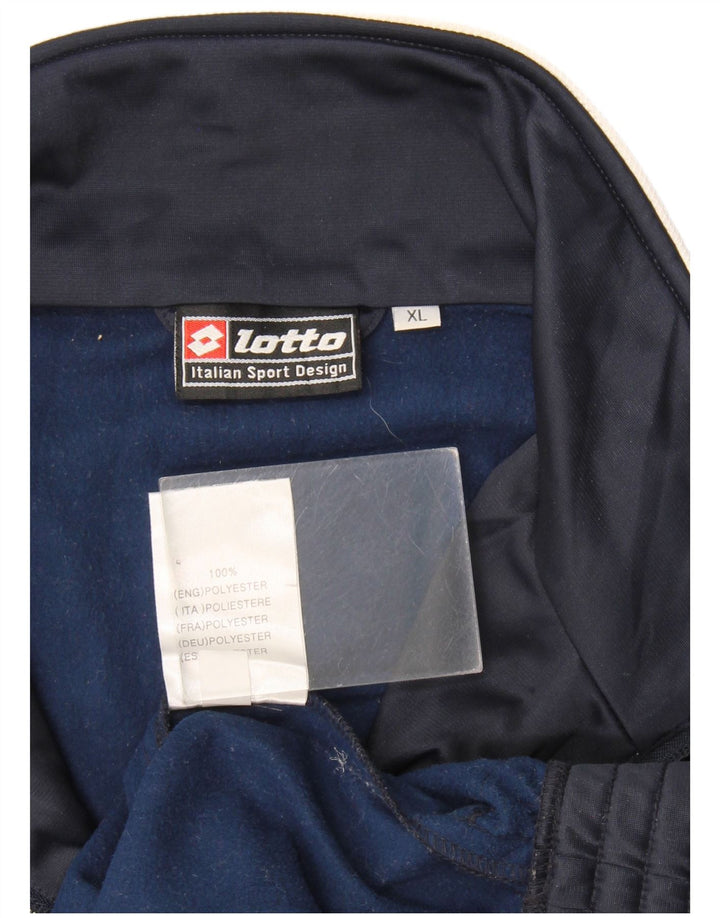 Lotto Veste de survêtement graphique pour homme XL Bleu marine Colorblock Polyester