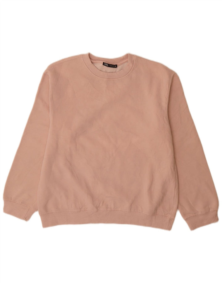 Zara Sweat-shirt pour femme UK 14 Rose moyen
