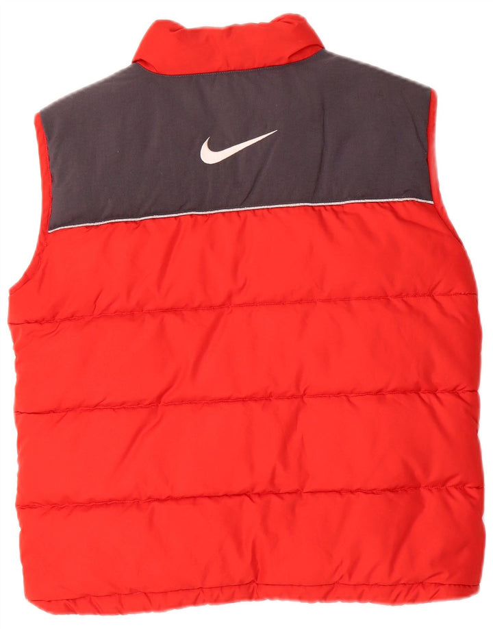 Nike Gilet rembourré graphique pour garçon 10-11 ans Rouge moyen Polyester color block