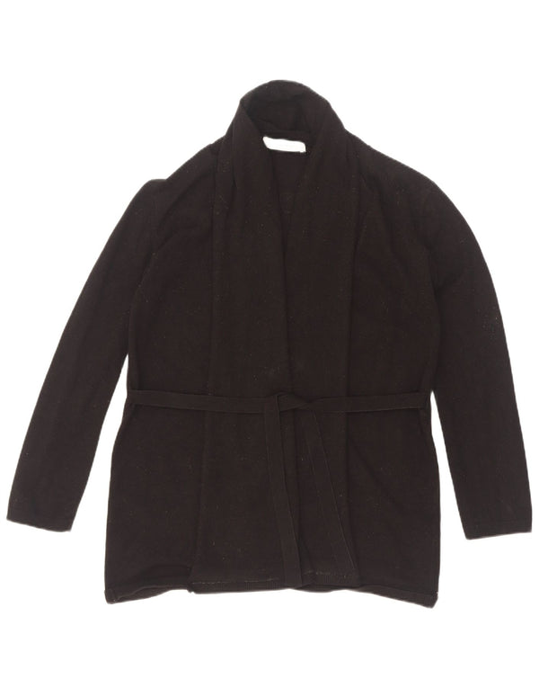 Zara Cardigan Femme Pull UK 12 Medium Noir Viscose