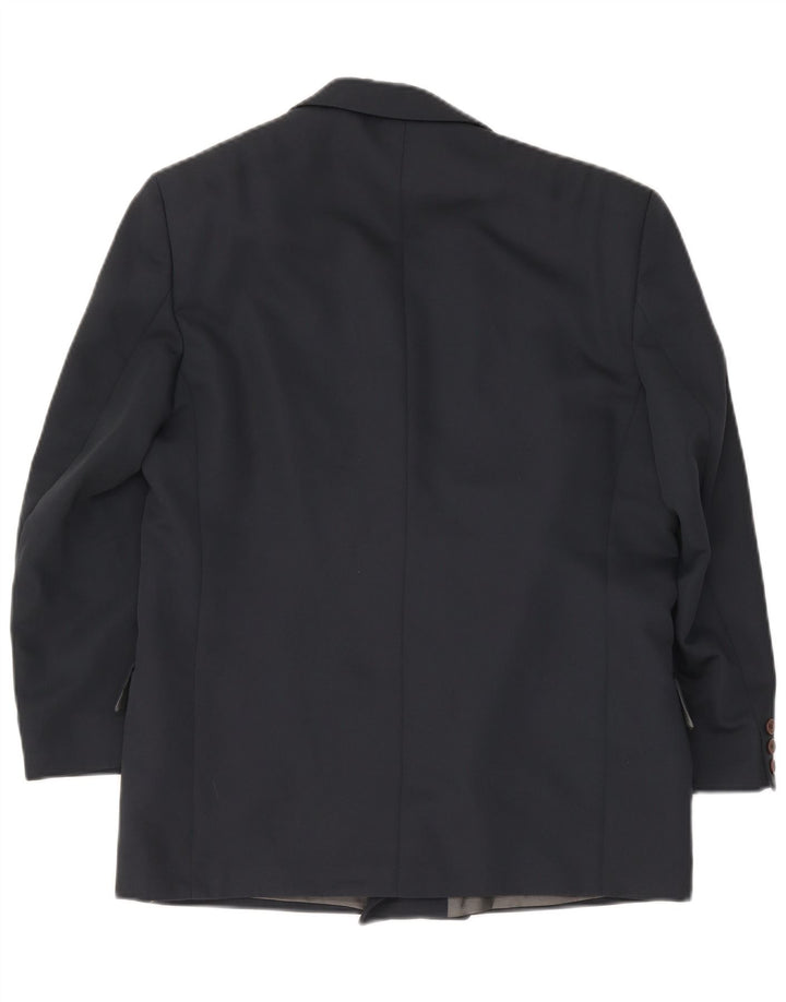 Renato Cavalli Veste blazer double boutonnage pour homme UK 38 Bleu marine moyen