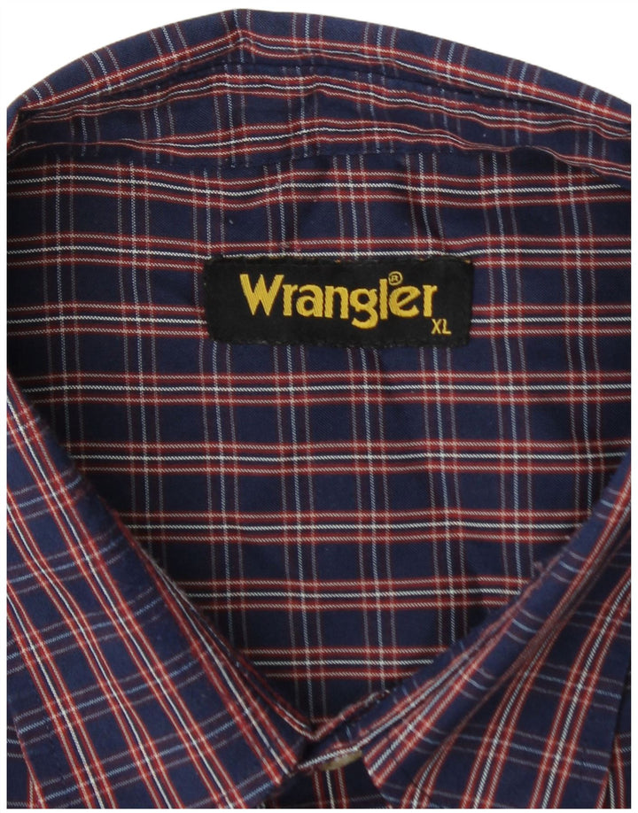 WRANGLER Chemise Flanelle Homme XL Bleu Marine Carreaux